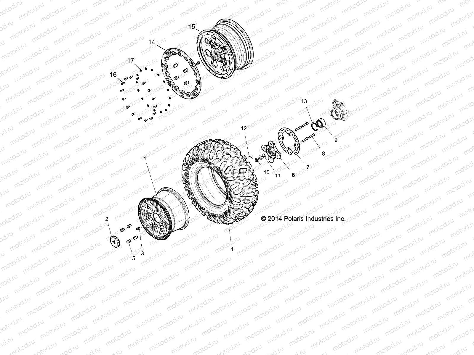 WHEELS | WHEELS, REAR - Z15VDE99AT/AL/AV/AW/LP/EW/NV/NW/K99AA (49RGRWHEELRR151000)