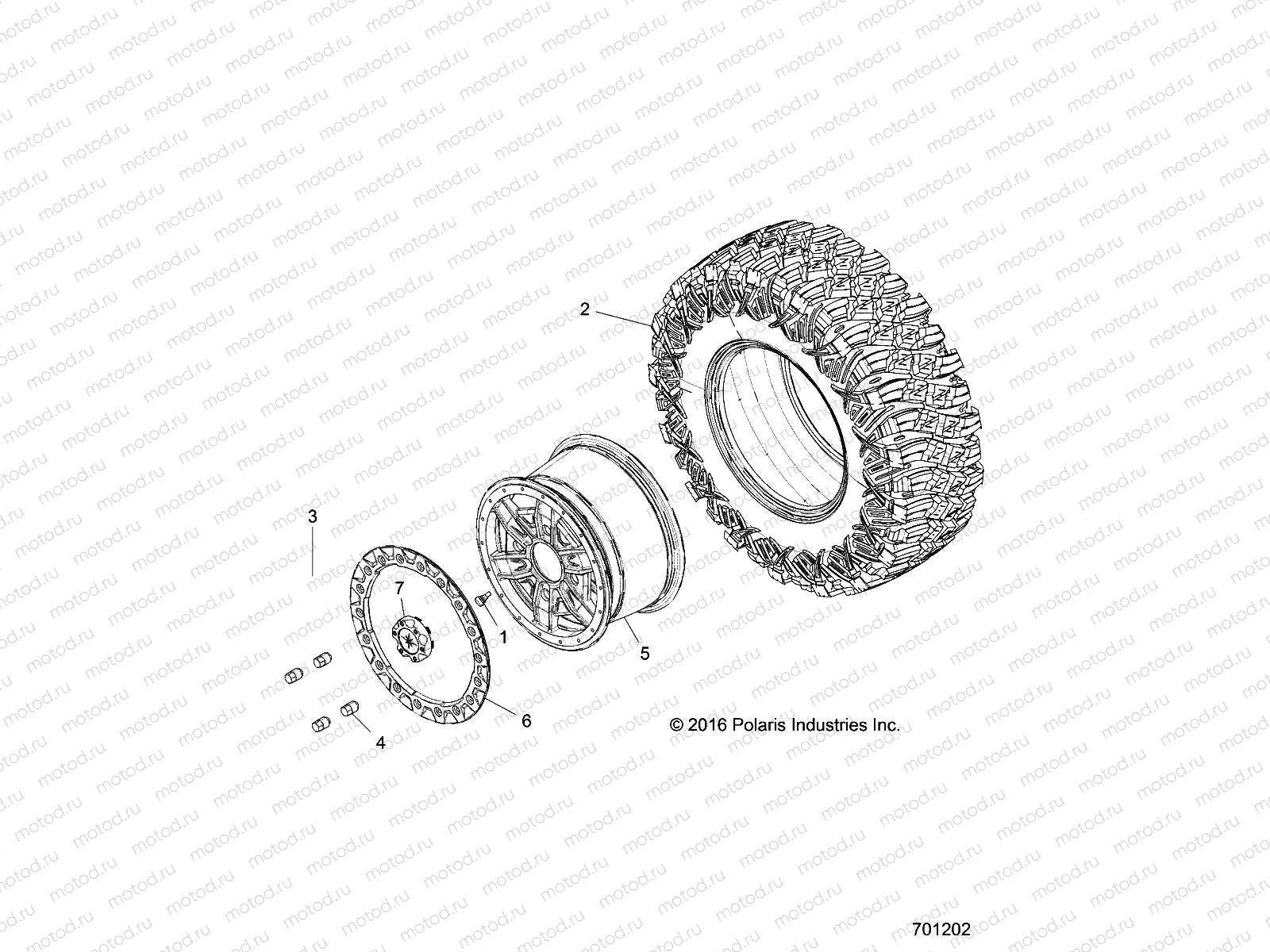 WHEELS | WHEELS, REAR - Z17VDR99AZ (701202)