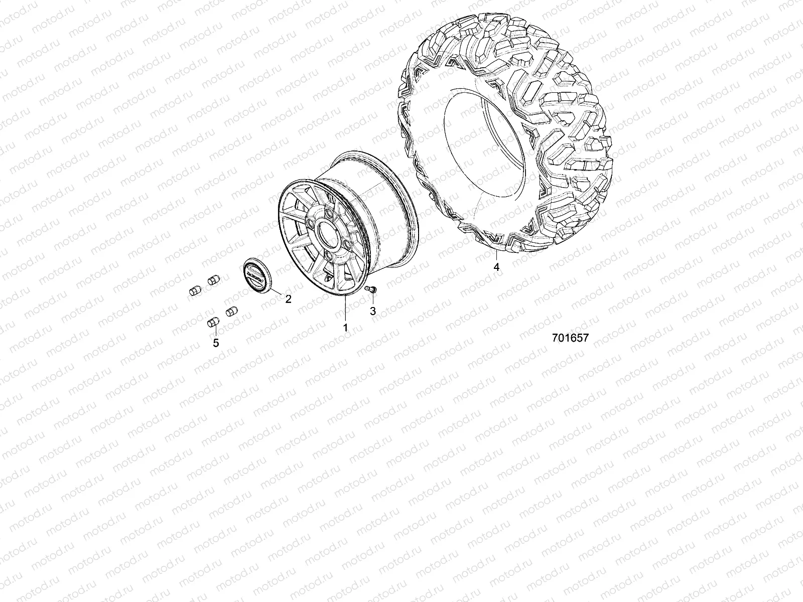 WHEELS | WHEELS, REAR - Z17VDS92CM (701657)