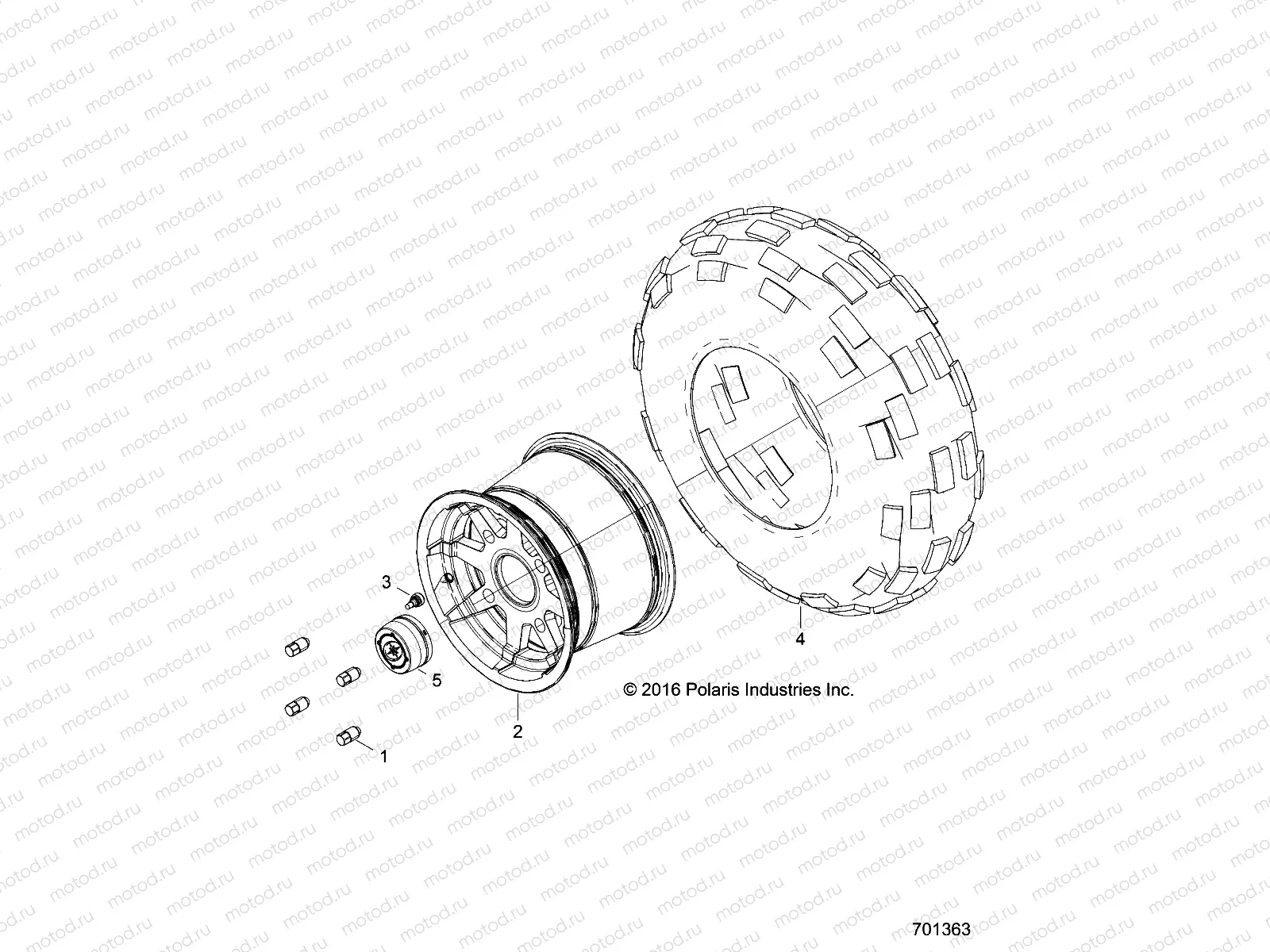WHEELS | WHEELS, REAR - Z17VJE57AR (701363)