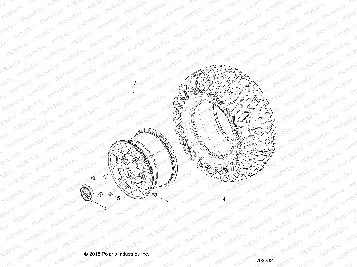 WHEELS | WHEELS, REAR - Z18VEL92BK/BR/LK (702382)