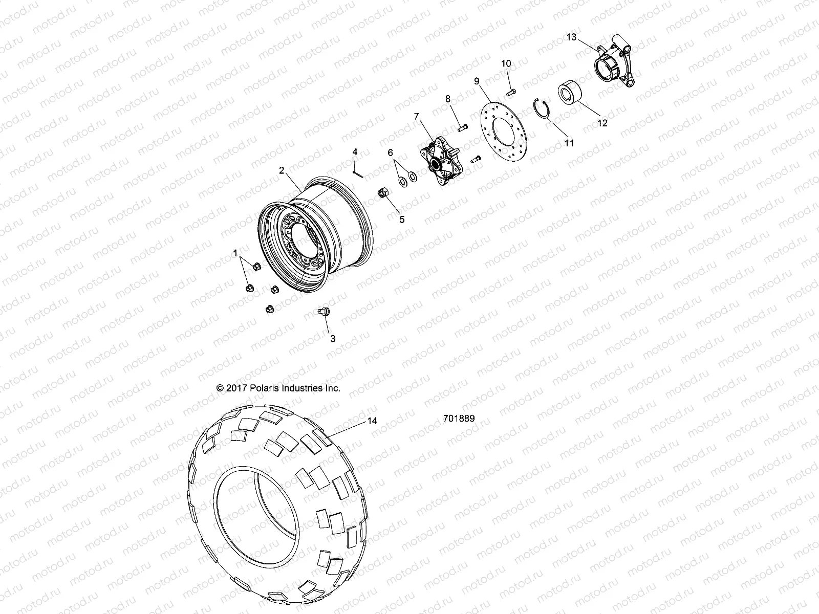 WHEELS | WHEELS, REAR - Z18VHA57B2 (701889)