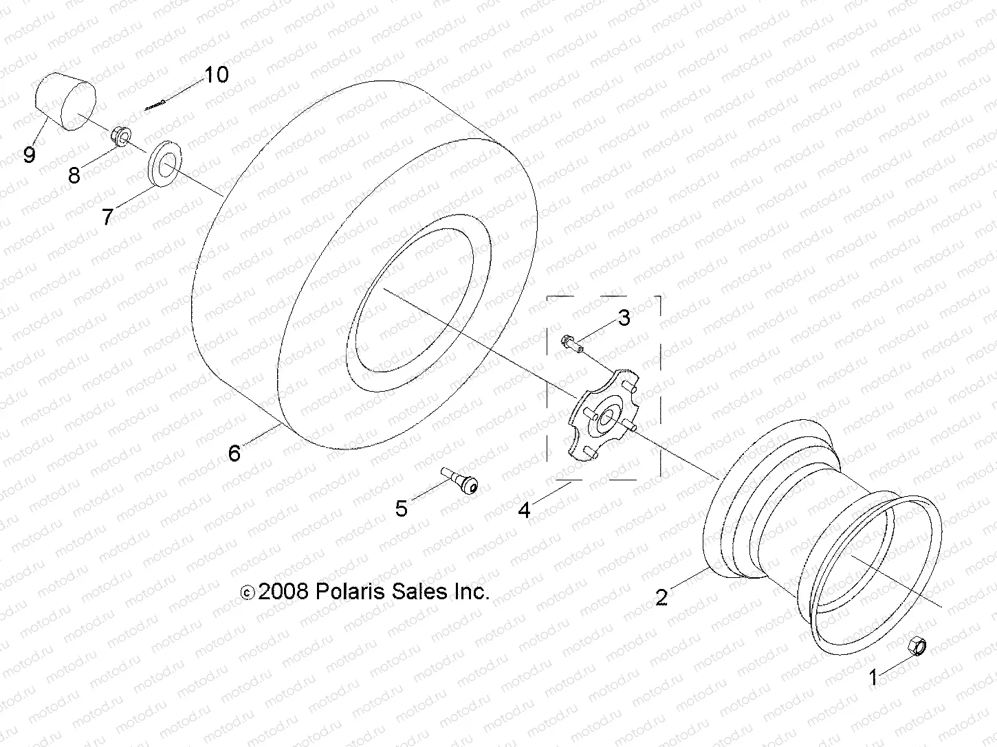 WHEELS | WHEELS, REAR - Z19YAV17B2/B4/N2/N4 (49ATVWHEELREAR09RZR170)