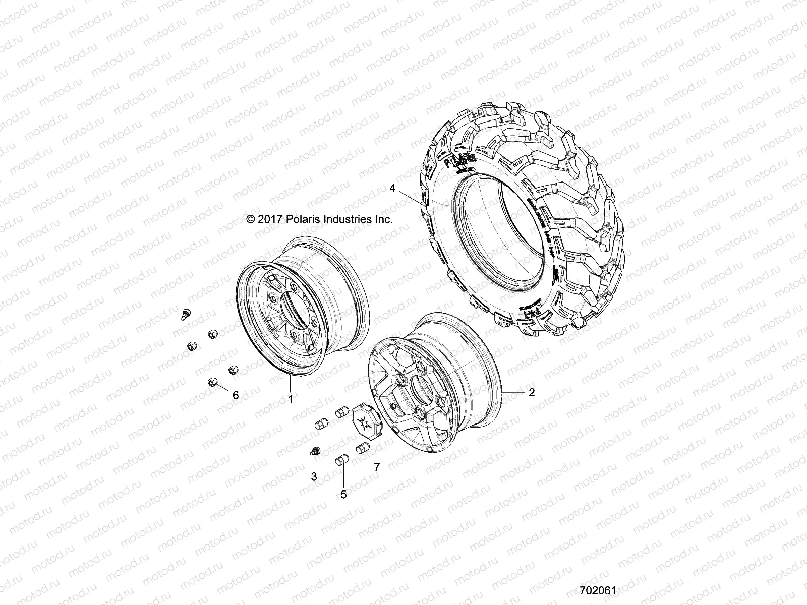 WHEELS | WHEELS, REAR - Z20A5A87B2/E87BP/BK/BX (702061)