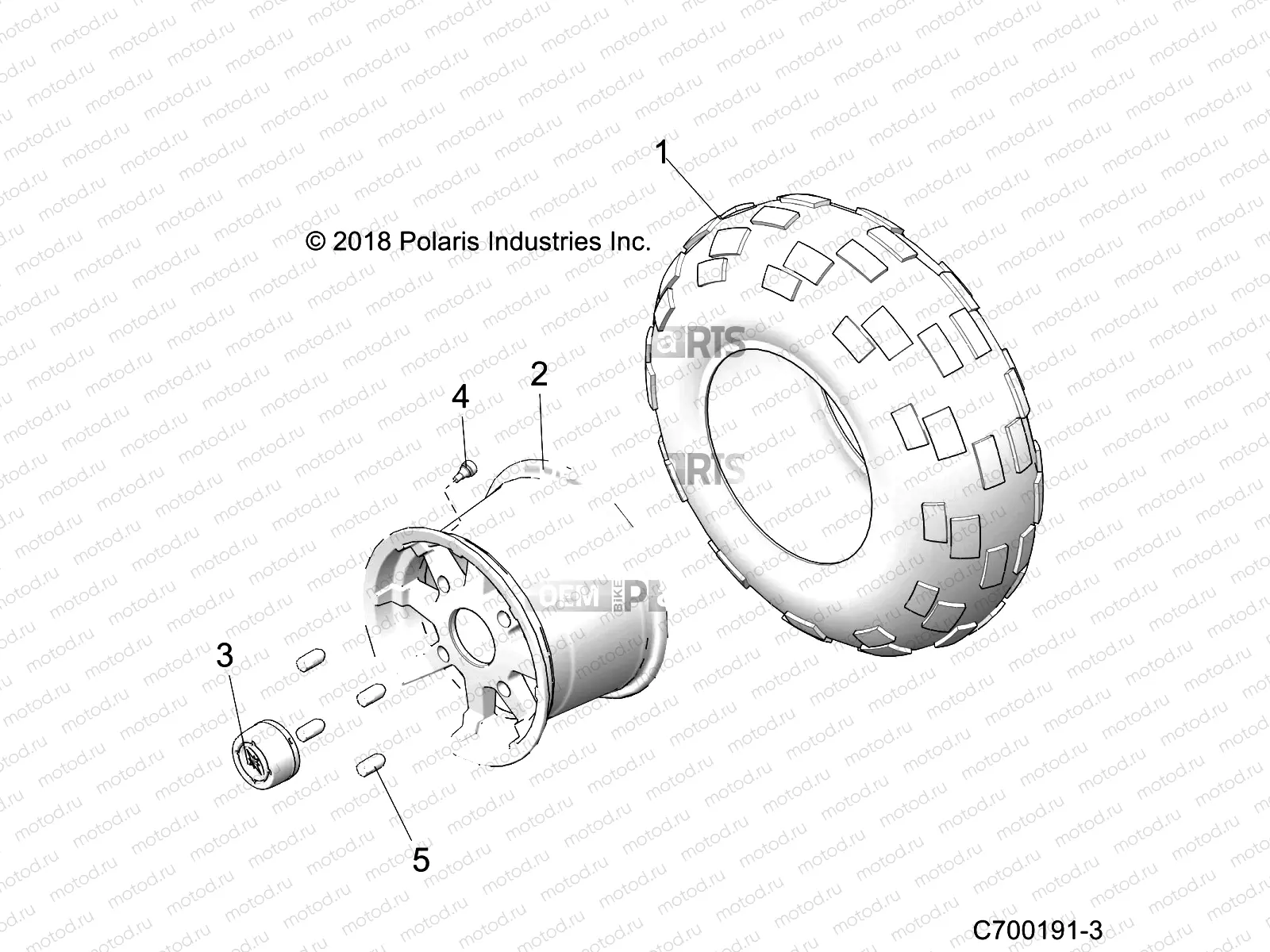 WHEELS | WHEELS, REAR - Z20CHE57AM (C700191-3)