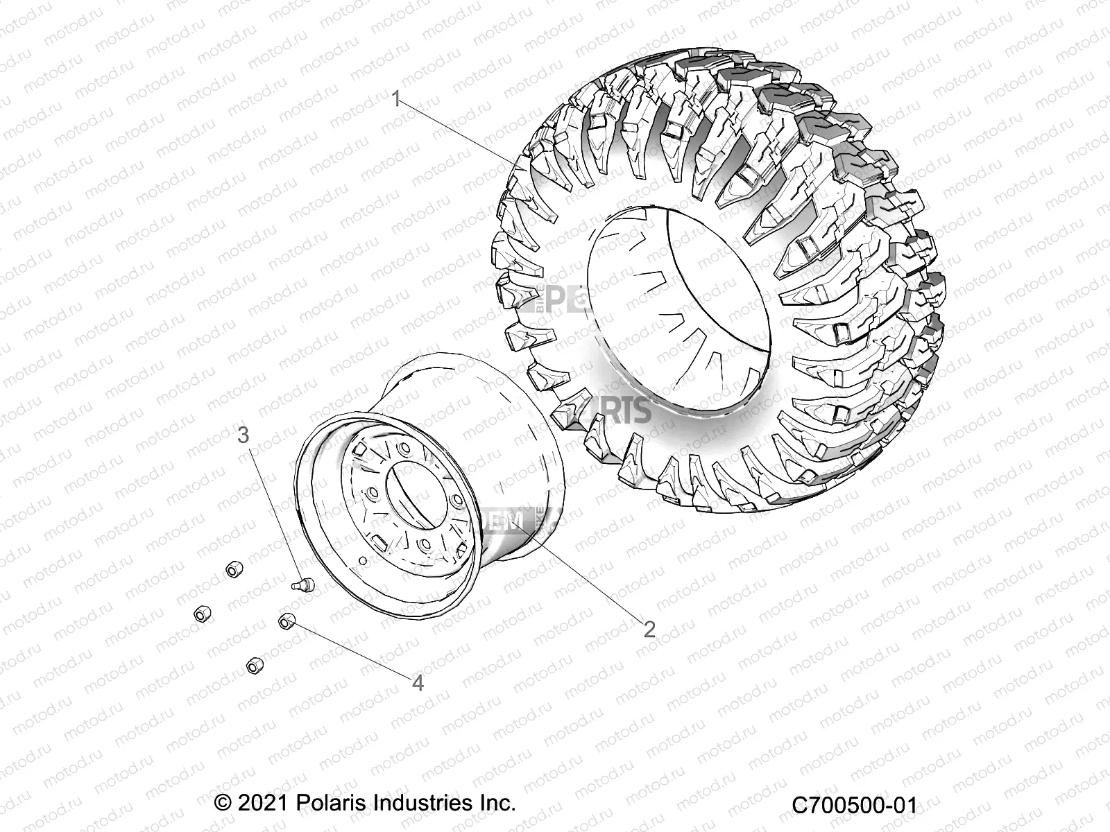 WHEELS | WHEELS, REAR - Z21A5A87B2 (C700500-01)
