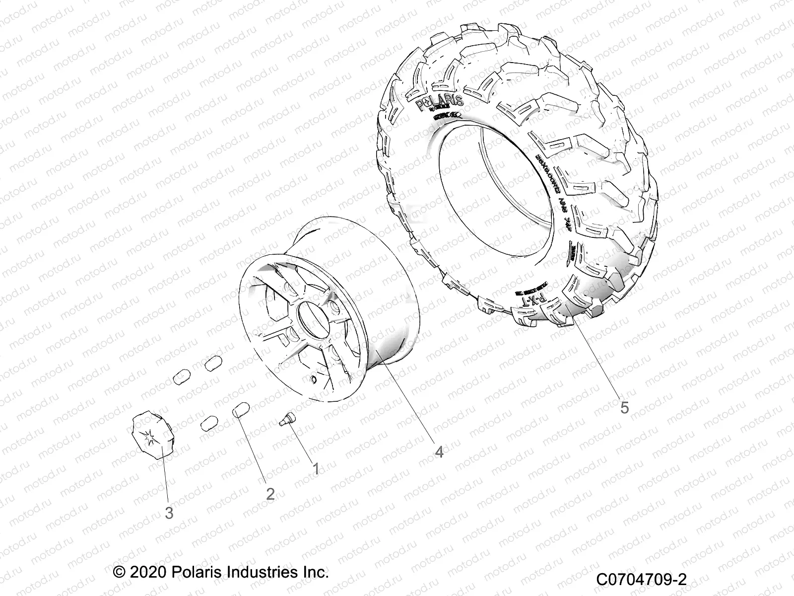 WHEELS | WHEELS, REAR - Z22A5P87A5 (C0704709-2)