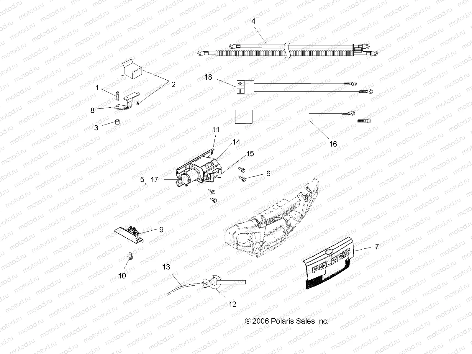 WINCH - A06MH46AT (49ATVWINCH07500EFI) | WINCH - A06MH46AT (49ATVWINCH07500EFI)