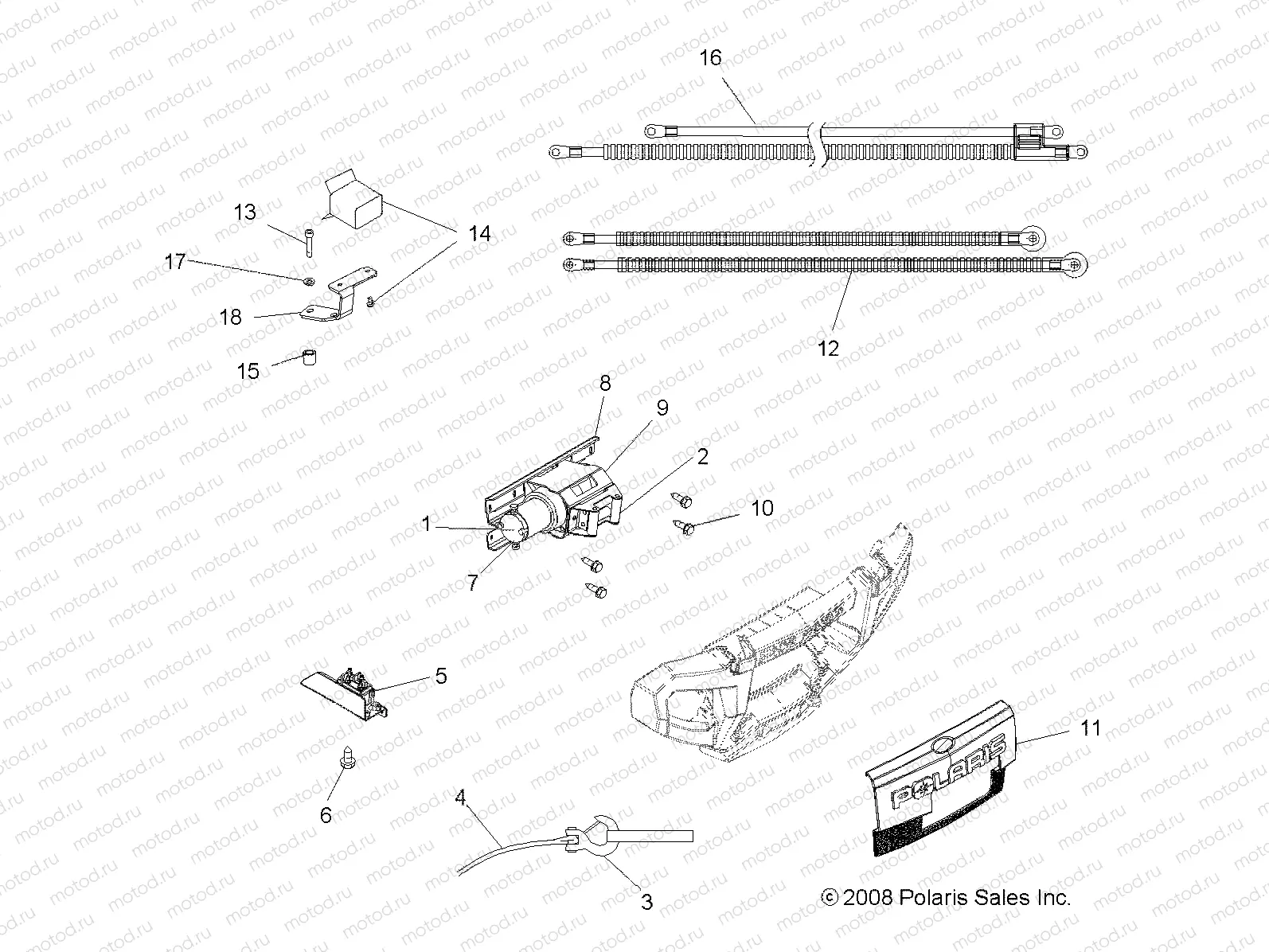 WINCH - A08TN50AT (49ATVWINCH08800EFI) | WINCH - A08TN50AT (49ATVWINCH08800EFI)