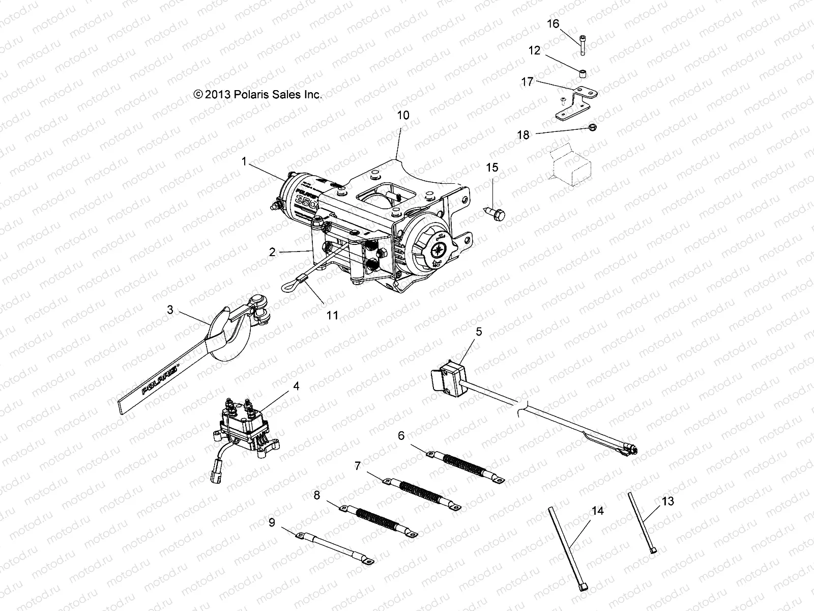 WINCH - A14ZN5EFM (49ATVWINCH14SP550F) | WINCH - A14ZN5EFM (49ATVWINCH14SP550F)