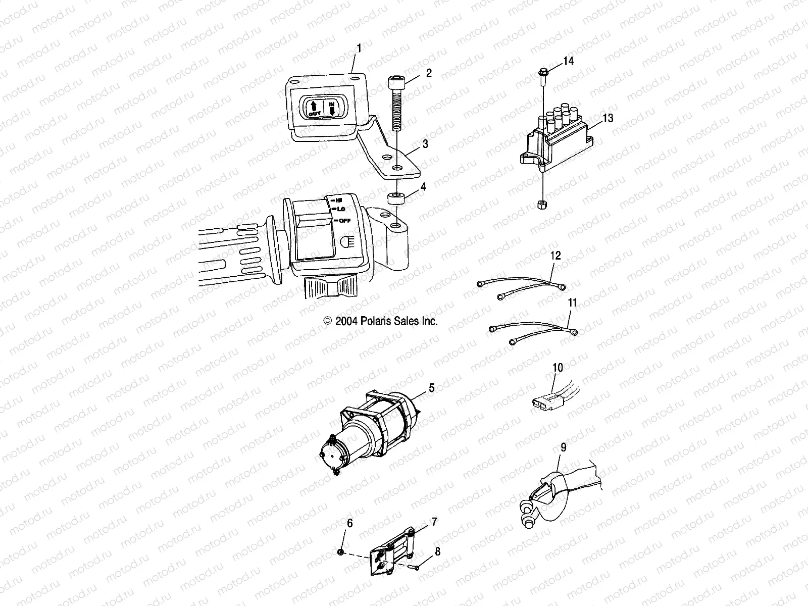 WINCH ASM. - A05MH68AP (4999609960A11) | WINCH ASM. - A05MH68AP (4999609960A11)