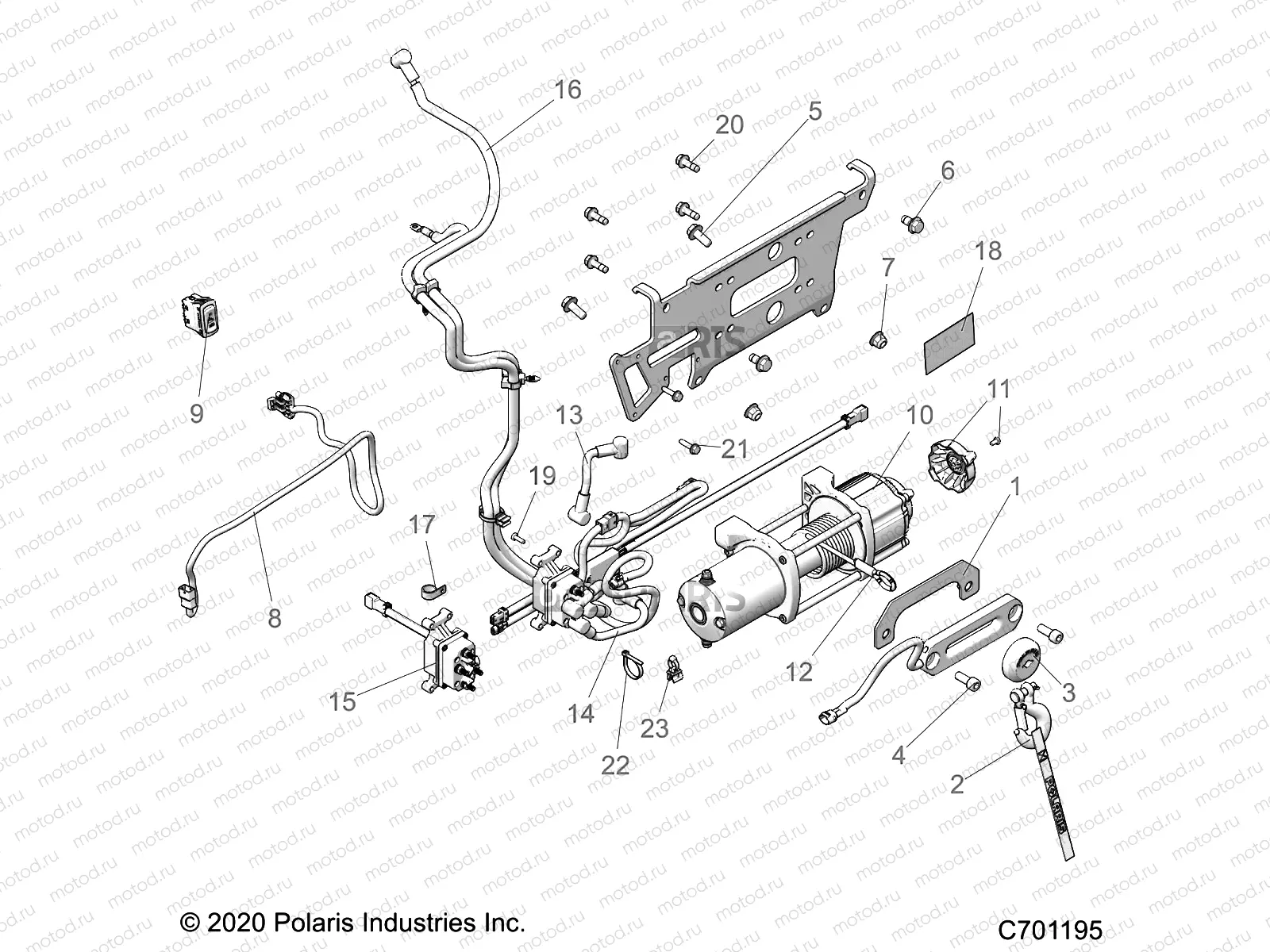 WINCH - R21RRV99AC/BC (C701195) | WINCH - R21RRV99AC/BC (C701195)