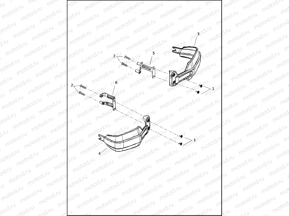 WIND DEFLECTOR, HANDLEBAR