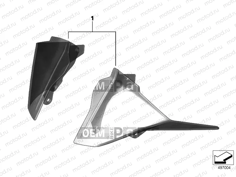 WIND DEFLECTOR, TINTED
