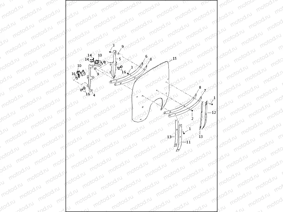 WINDSHIELD - 1200T