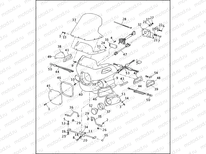 WINDSHIELD & FAIRING - FXRP (2 OF 2)