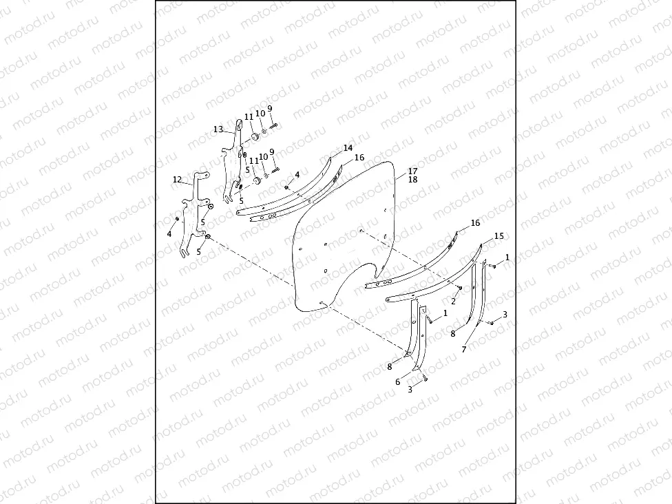 WINDSHIELD - FLHC, FLHCS