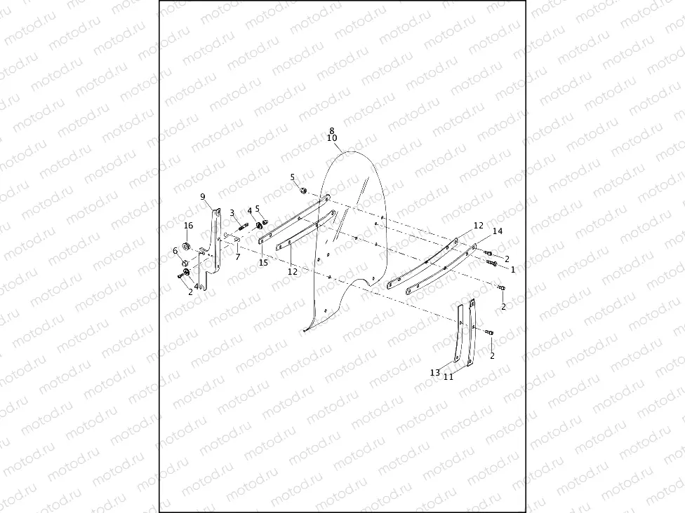 WINDSHIELD - FLHP