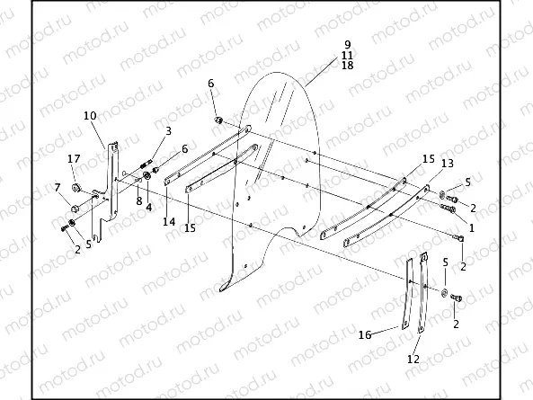 WINDSHIELD - FLHPI & FLHPEI