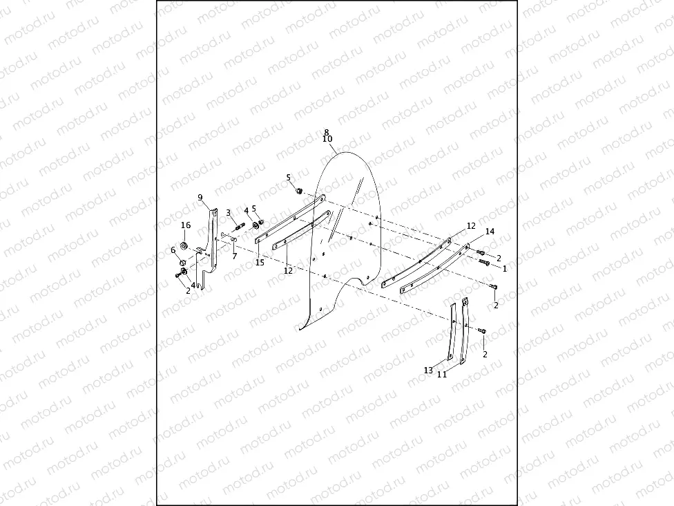 WINDSHIELD - FLHR AND FLHRC
