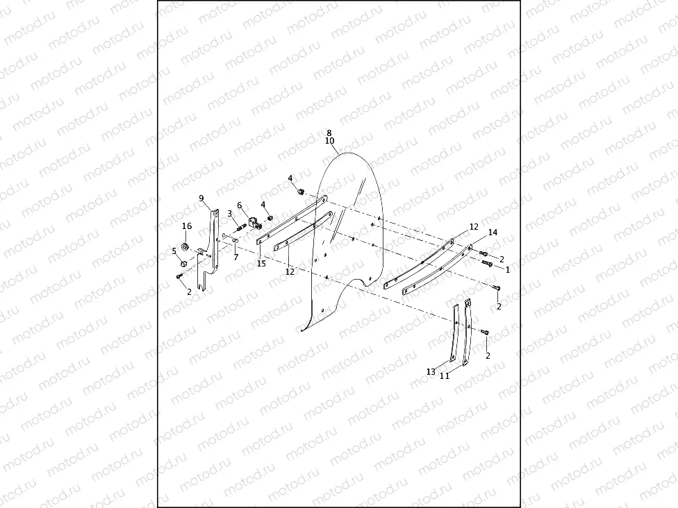 WINDSHIELD - FLHR & FLHRC