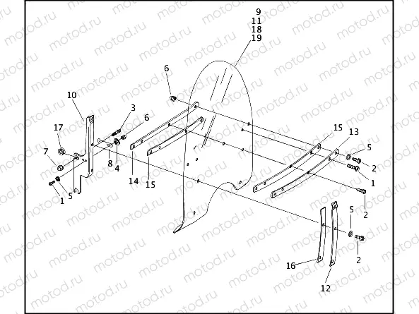 WINDSHIELD - FLHR MODELS