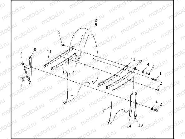 WINDSHIELD - FLSTC