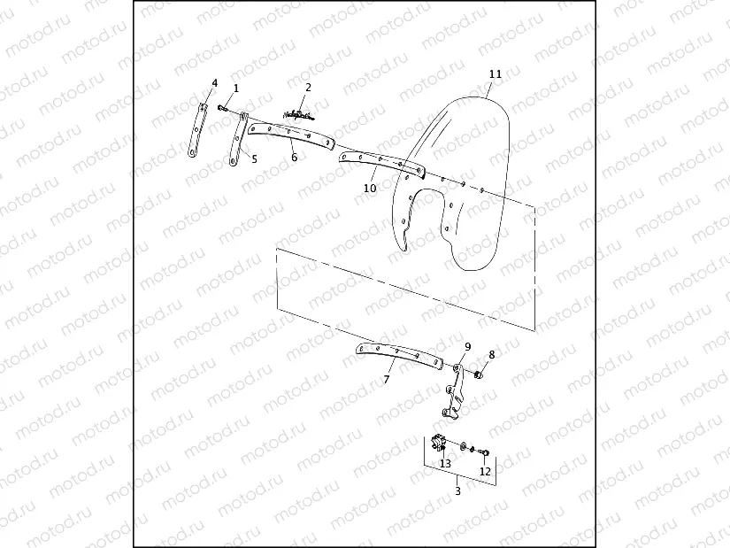 WINDSHIELD - FXRS-CON