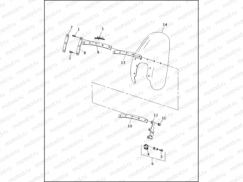 WINDSHIELD - FXRS-CON & FXDS-CON