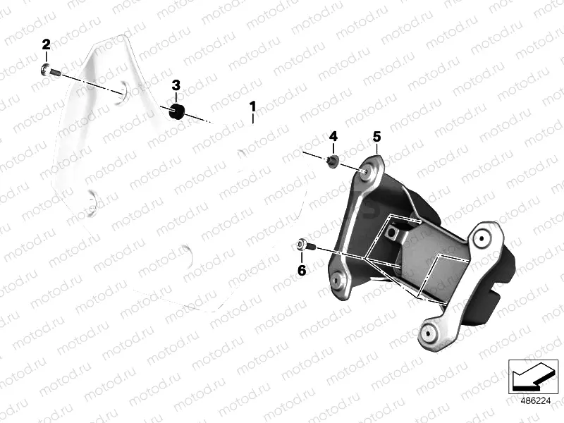 WINDSHIELD / MOUNT