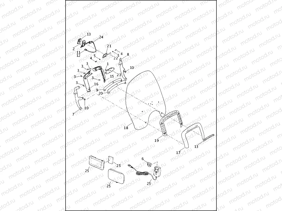 WINDSHIELD & ZUMO 660 GPS