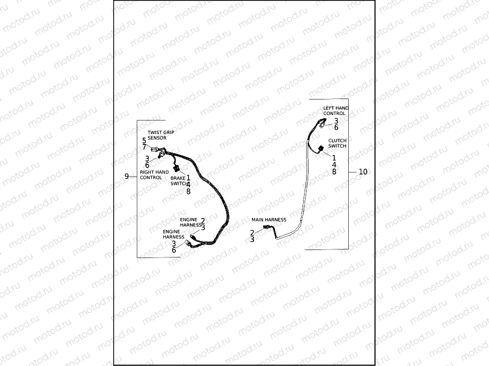 WIRE HARNESS, HAND CONTROL