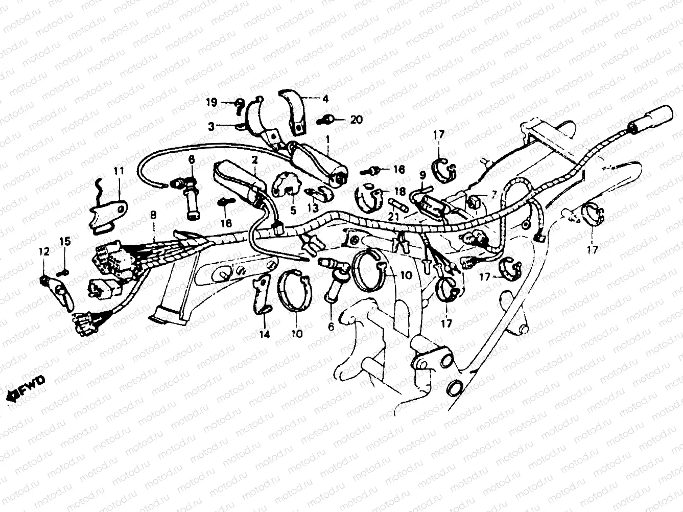 Wire harness & ignition coil