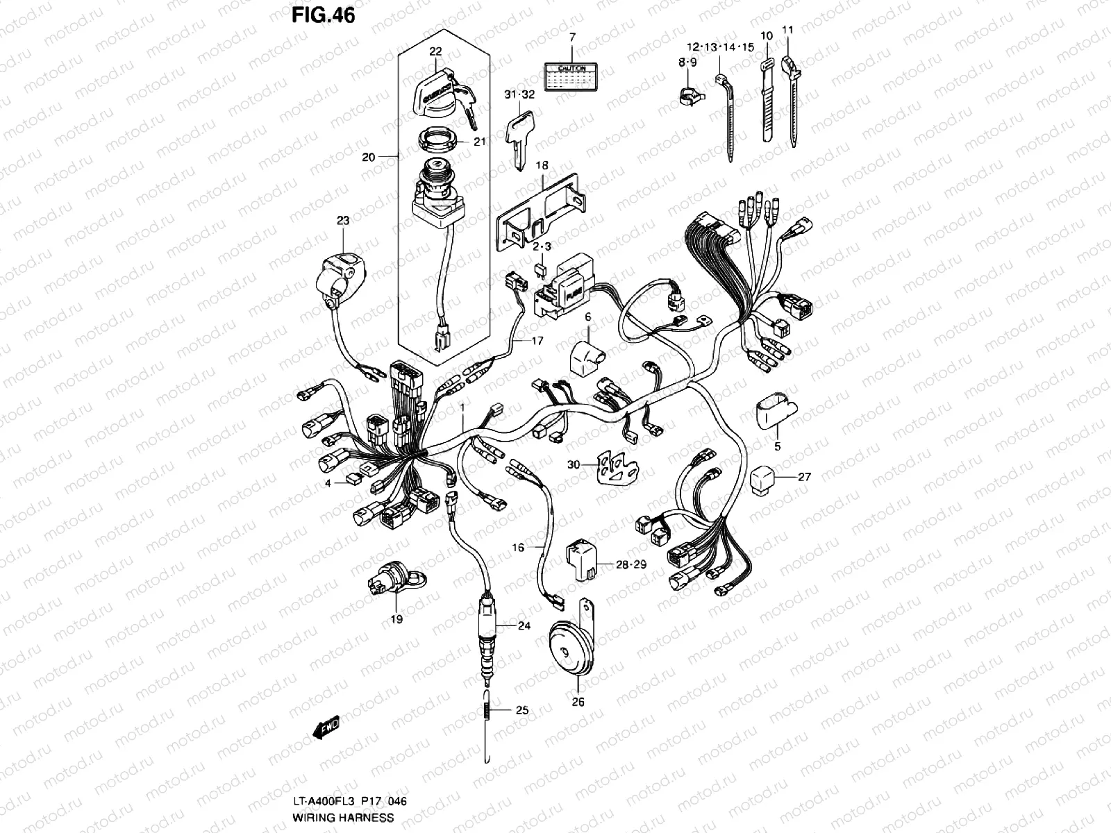 WIRE HARNESS (LT-A400FL3 P24)