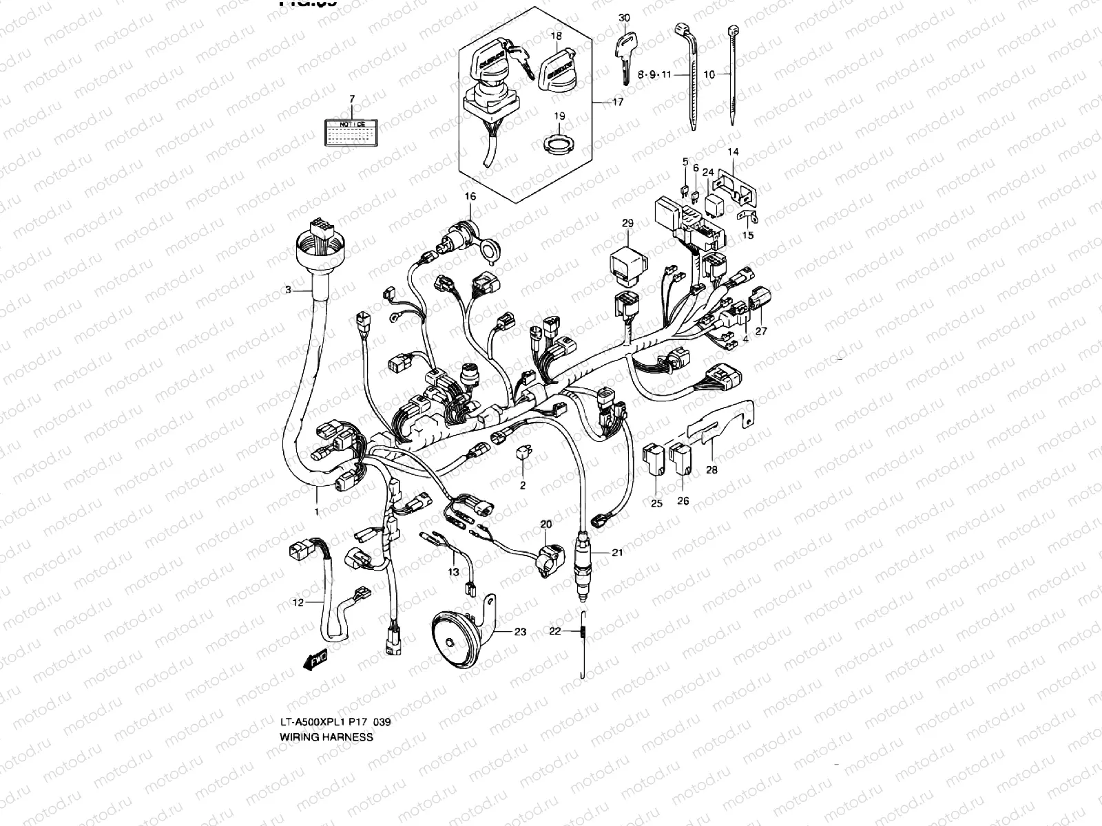 WIRE HARNESS (LT-A500XPL1 P24)