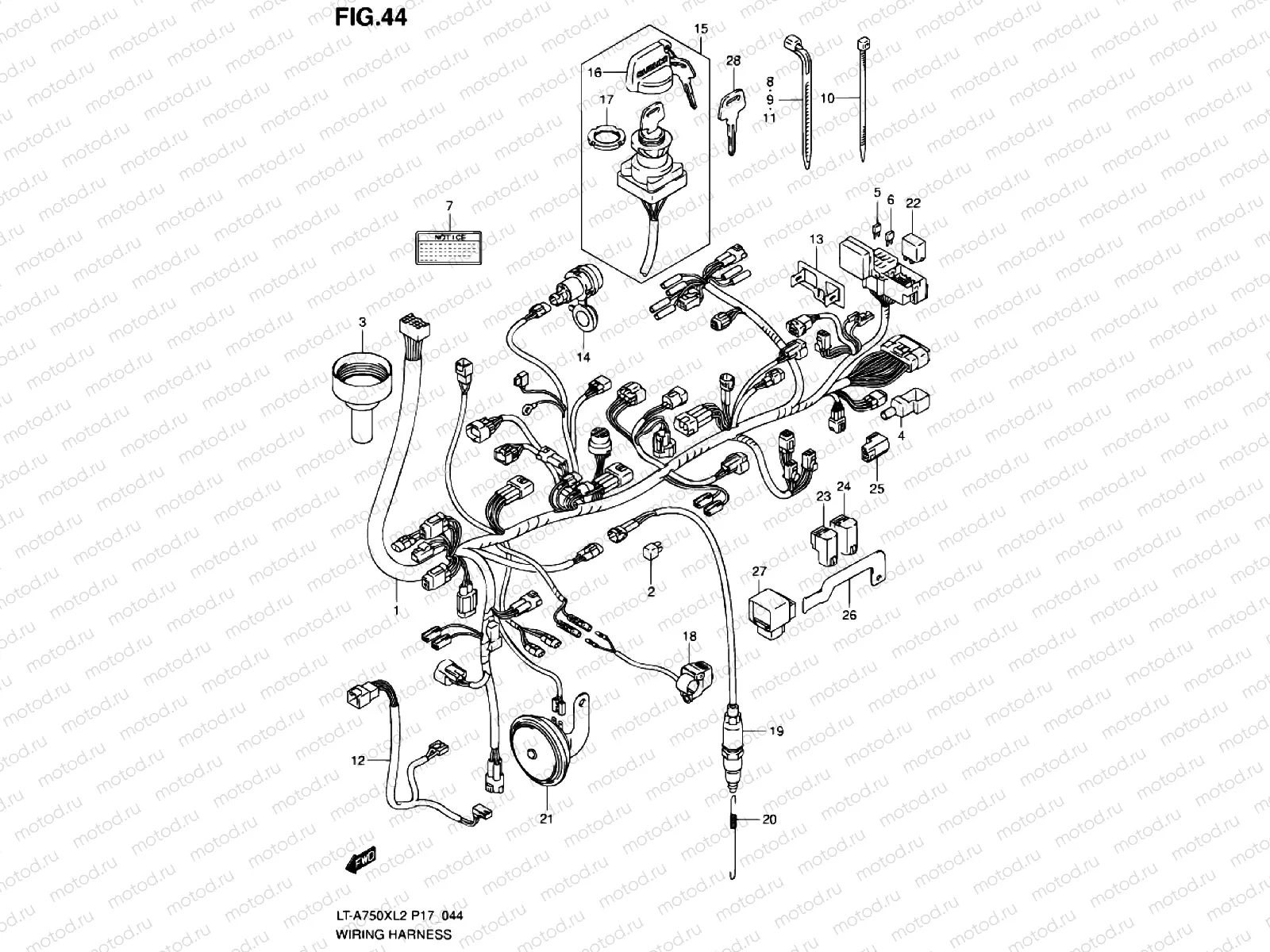 WIRE HARNESS (LT-A750XL2 P24)