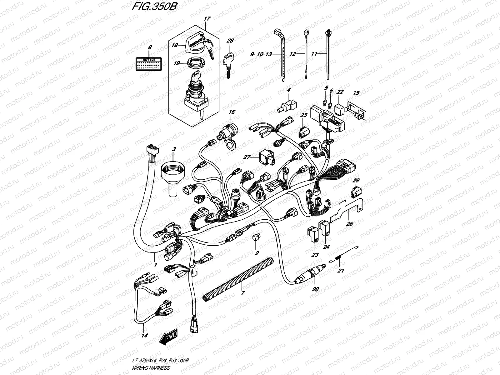 WIRE HARNESS (LT-A750XL6 P33)