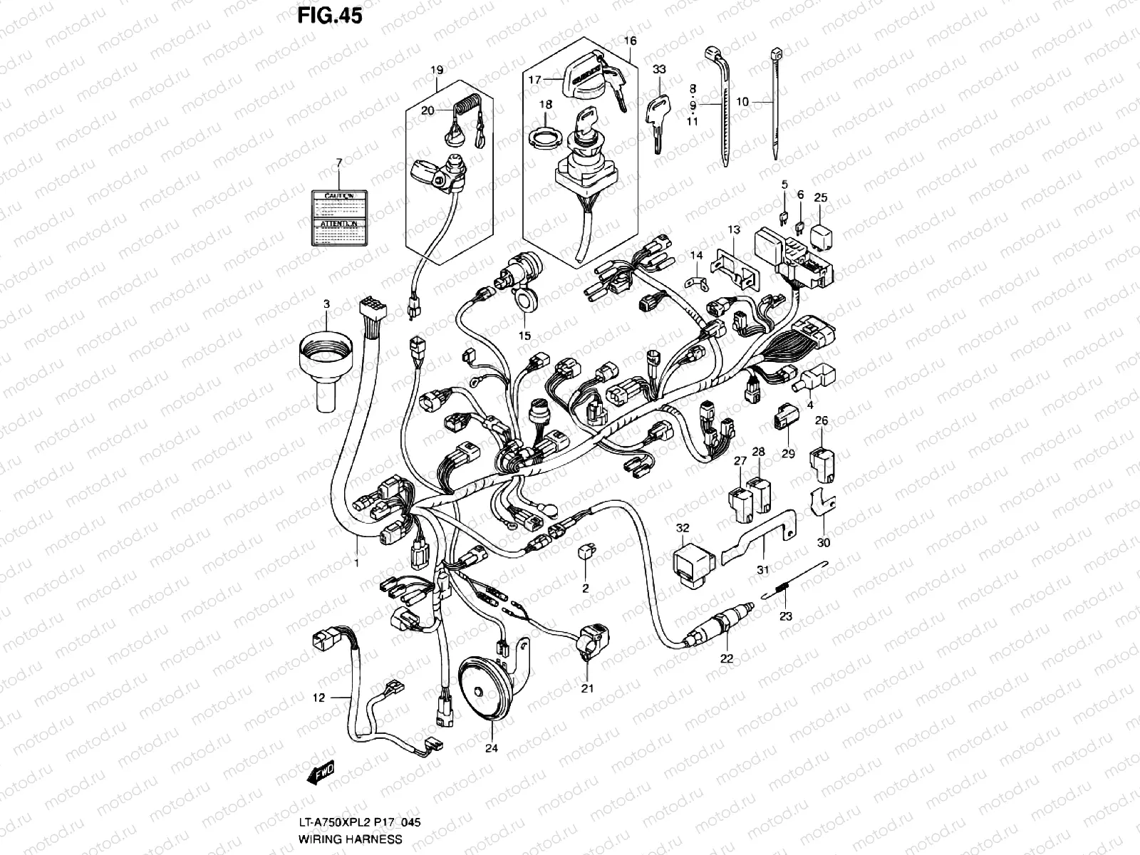 WIRE HARNESS (LT-A750XPZL2 P17)