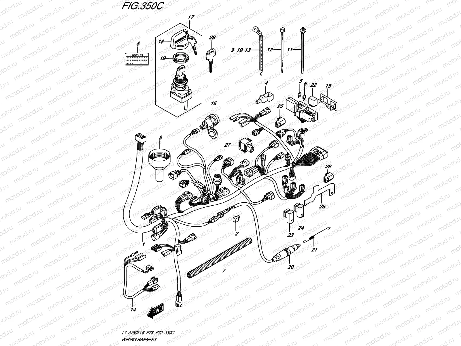 WIRE HARNESS (LT-A750XZL6 P33)