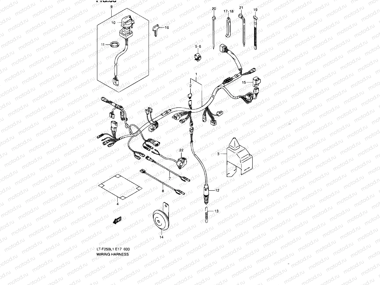 WIRE HARNESS (LT-F250L1 E24)