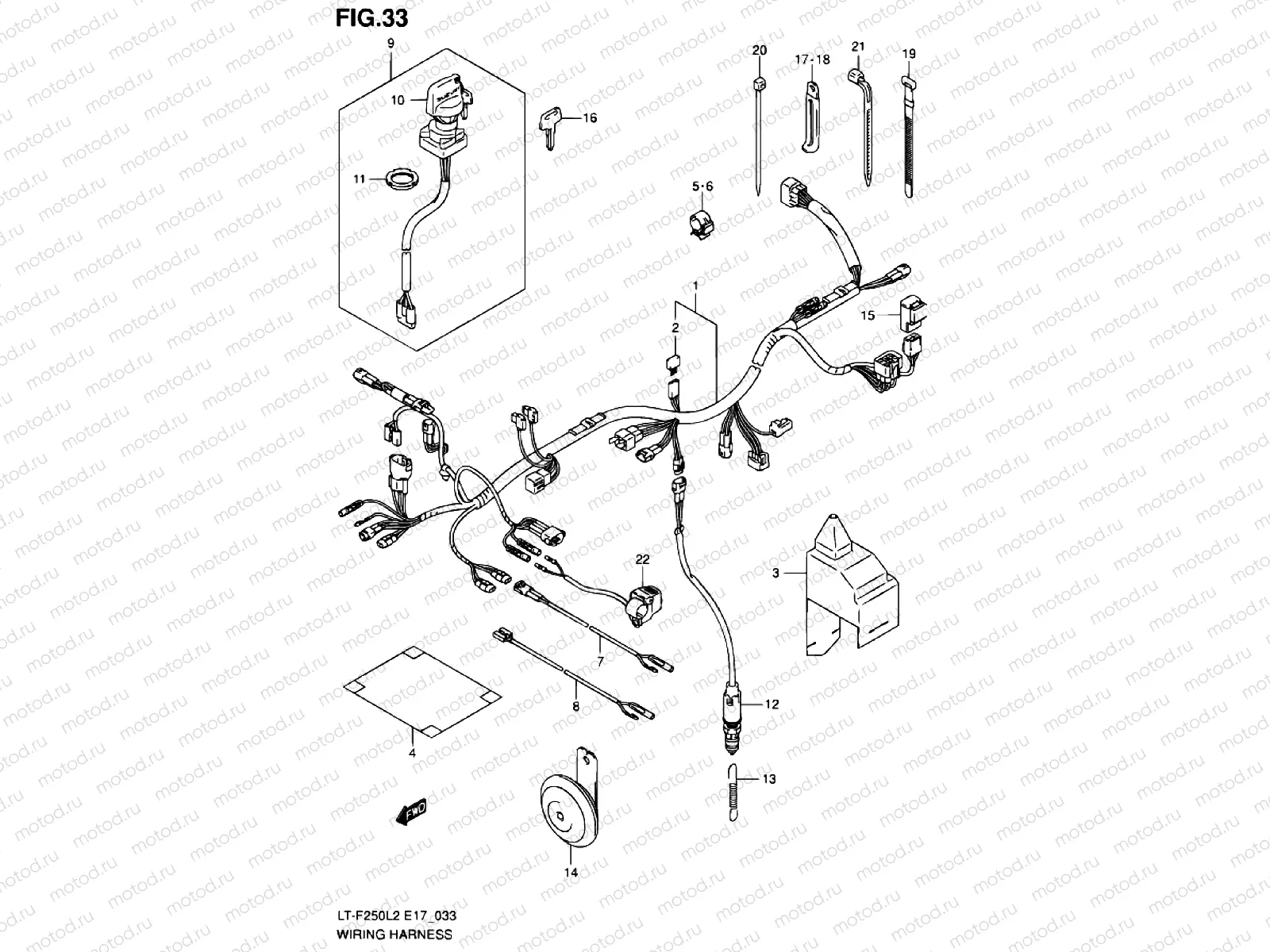 WIRE HARNESS (LT-F250L2 E24)