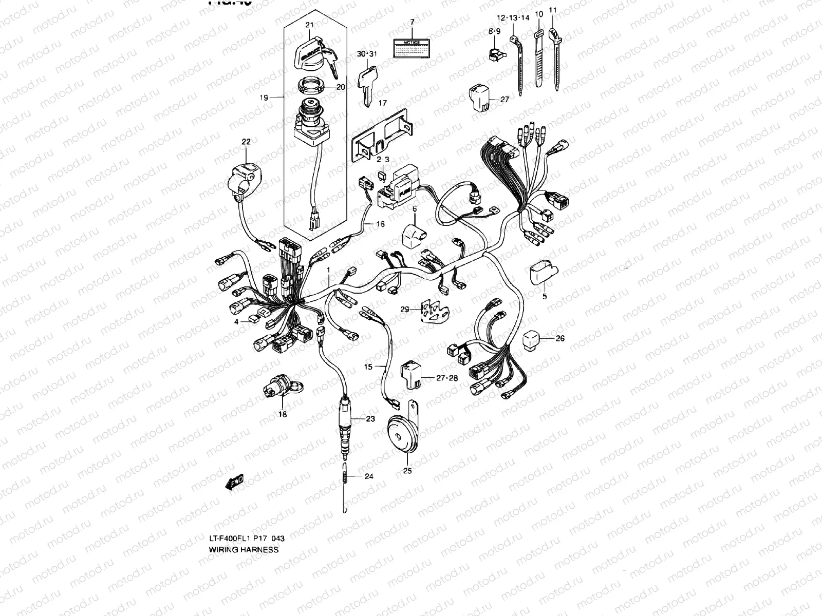 WIRE HARNESS (LT-F400FL1 P24)