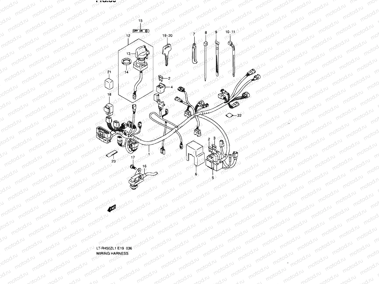 WIRE HARNESS (LT-R450ZL1 E19)