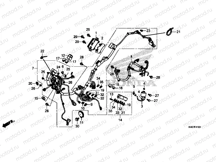 WIRE HARNESS (NSS125ADK)