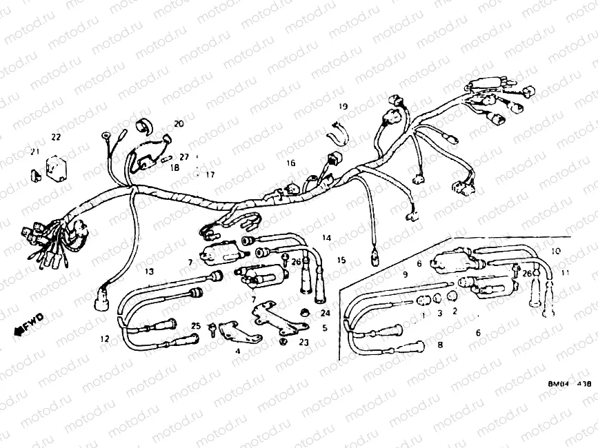 Wire harness/Ignition coil