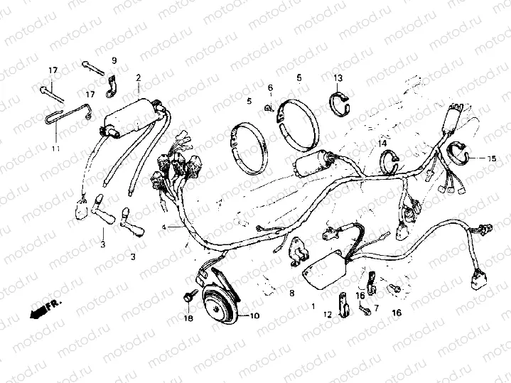 Wire harness/Ignition coil/C.D.I. unit