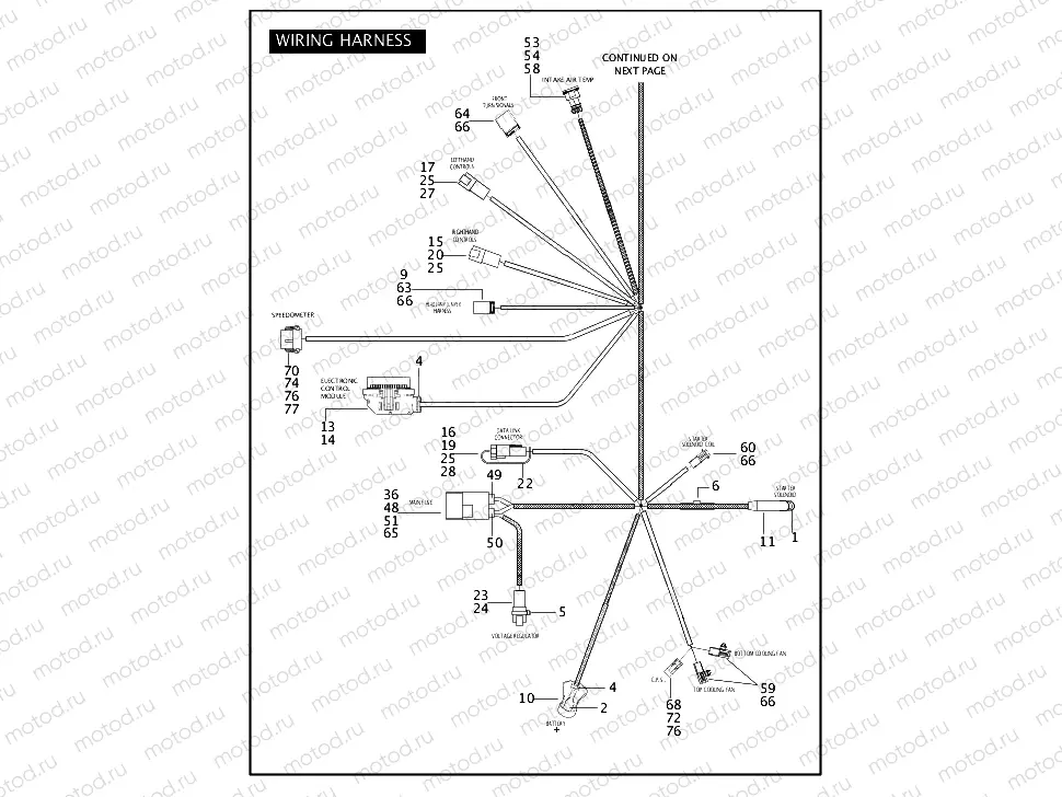WIRING HARNESS (1 OF 2)