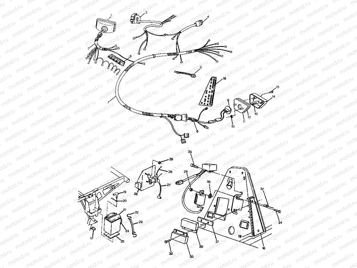 WIRING HARNESS  250 2X4 - Update (4919781978027A) | WIRING HARNESS  250 2X4 - Update (4919781978027A)
