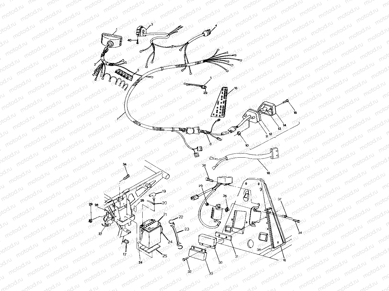 WIRING HARNESS 250 2X4/W927527 (4922862286027A) | WIRING HARNESS 250 2X4/W927527 (4922862286027A)