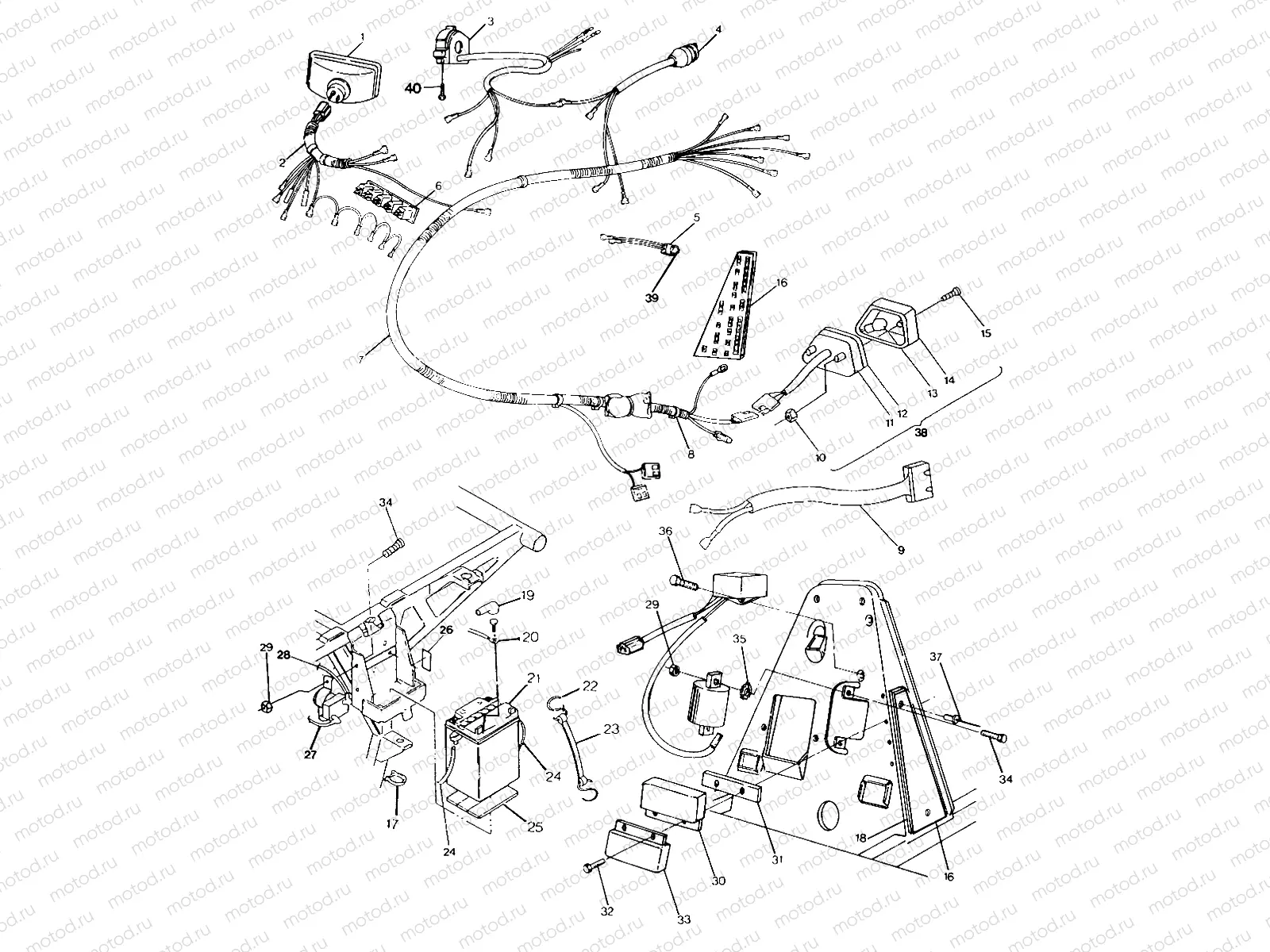 WIRING HARNESS 250 4x4 / W928127 (4922872287C007) | WIRING HARNESS 250 4x4 / W928127 (4922872287C007)